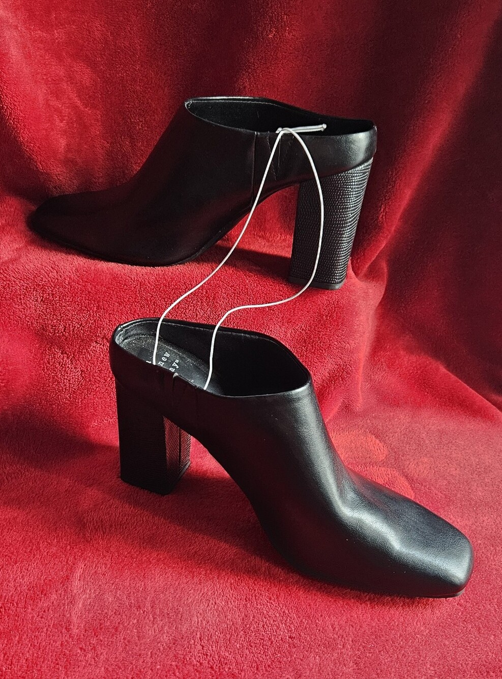 NWT - A New Day Black Block High Heel Mule w/Memory Foam - Size 11